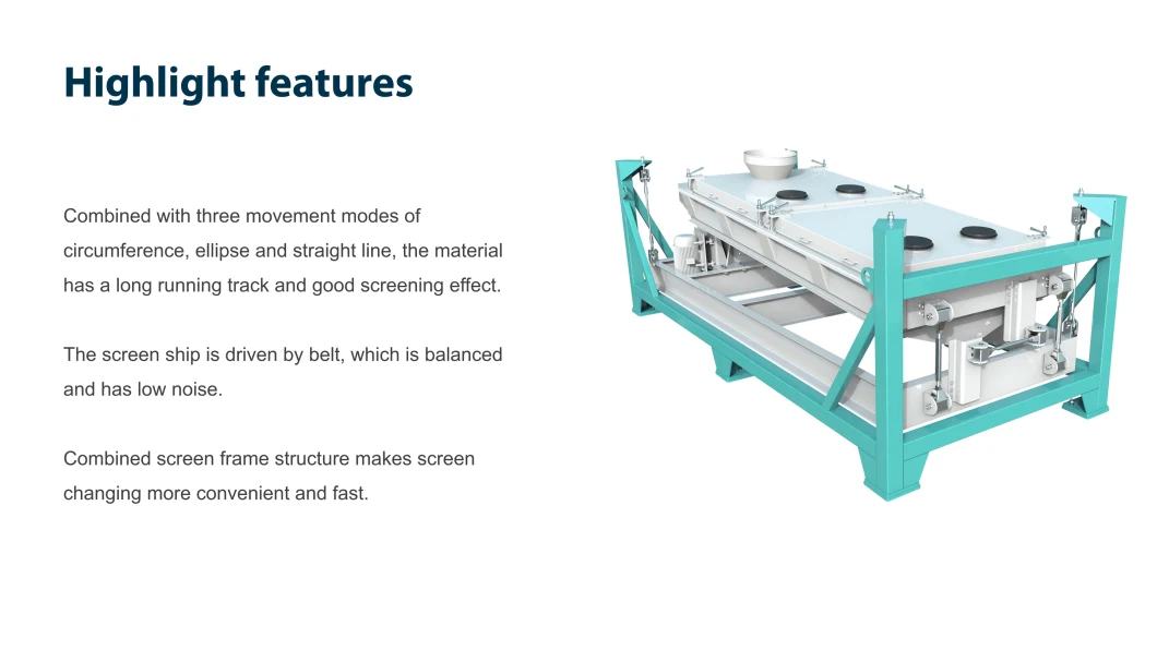 Grain Raw Material and Animal Feed Pellet Rotary Vibrating Grading Sieving Machine in Vibration Grader Sieve Machine